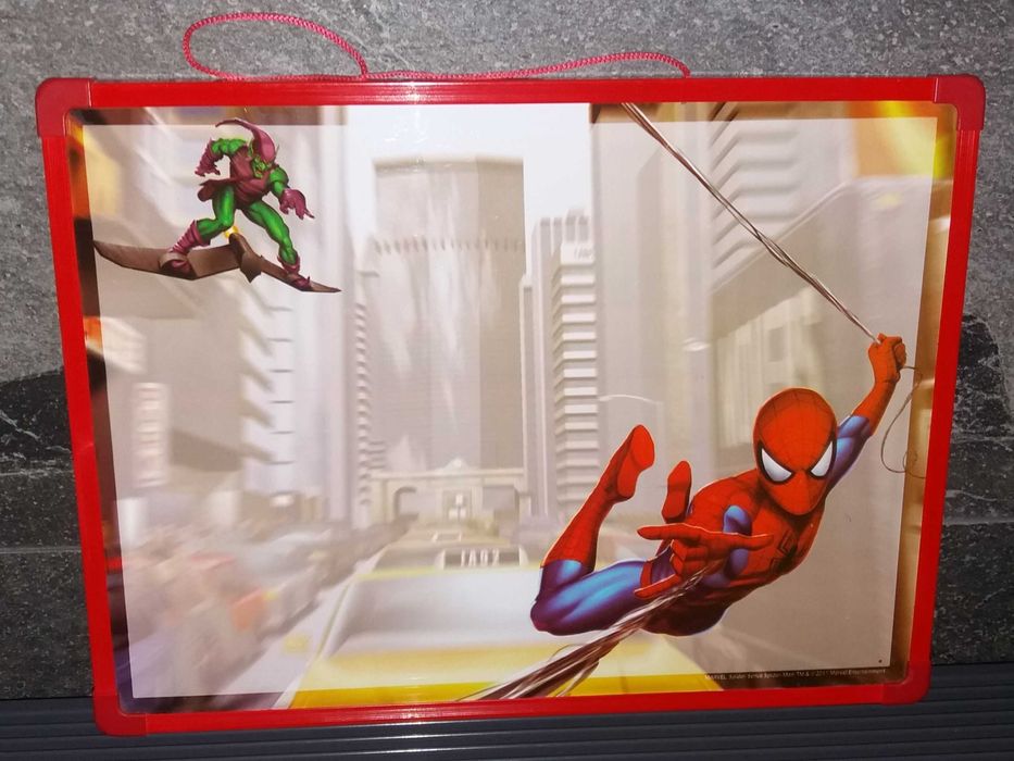 Tablica magnetyczna do pisania suchościeralna Spiderman 2-stronna