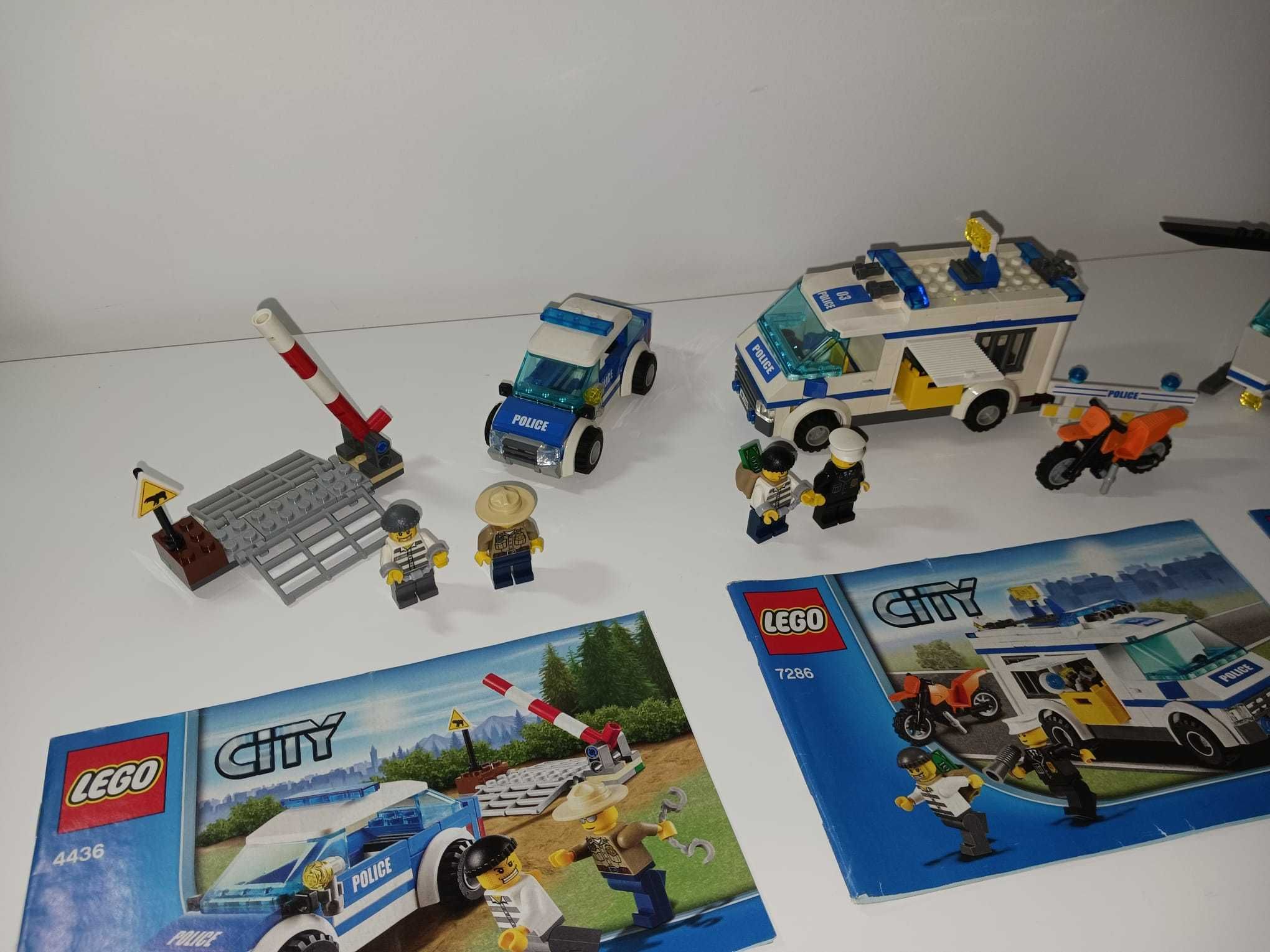 Conjunto Lego City Polícia 4436, 7286 e 7741