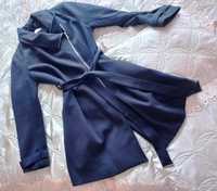 Granatowy elegancki  płaszcz, płaszczyk damski - orsay - rozmiar L 40
