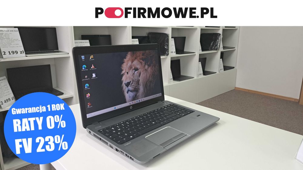 Biurowy HP ProBook 450 G1 15,6" i5 8GB 180SSD HDMI DVD WIN11 Klasa A