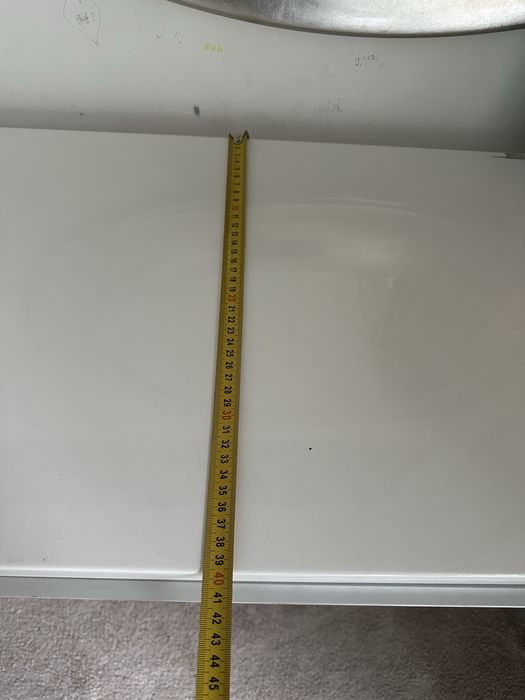 BESTÅ BURS Biurko, połysk biały, 180-40 cm