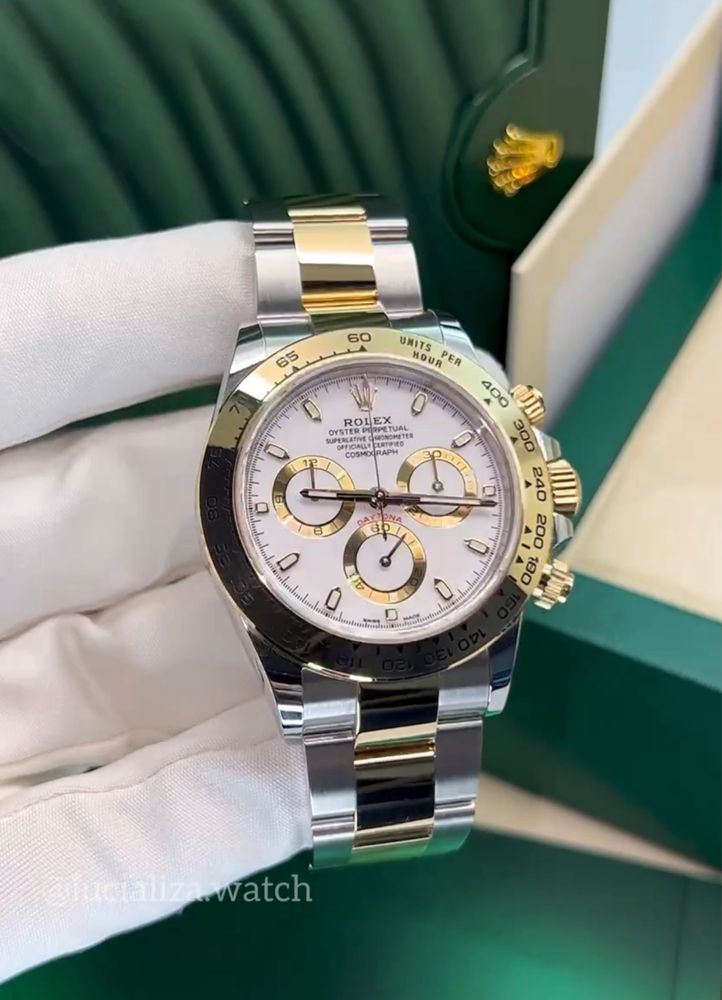 Новые Часы ROLEX Daytona Золото/ сталь 40mm 25.500$