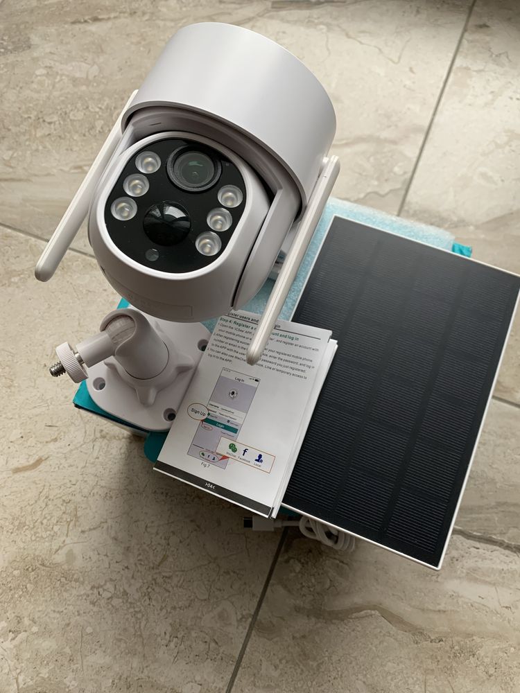 Продаю PTZ 360° wi-fi ip camera solar power
