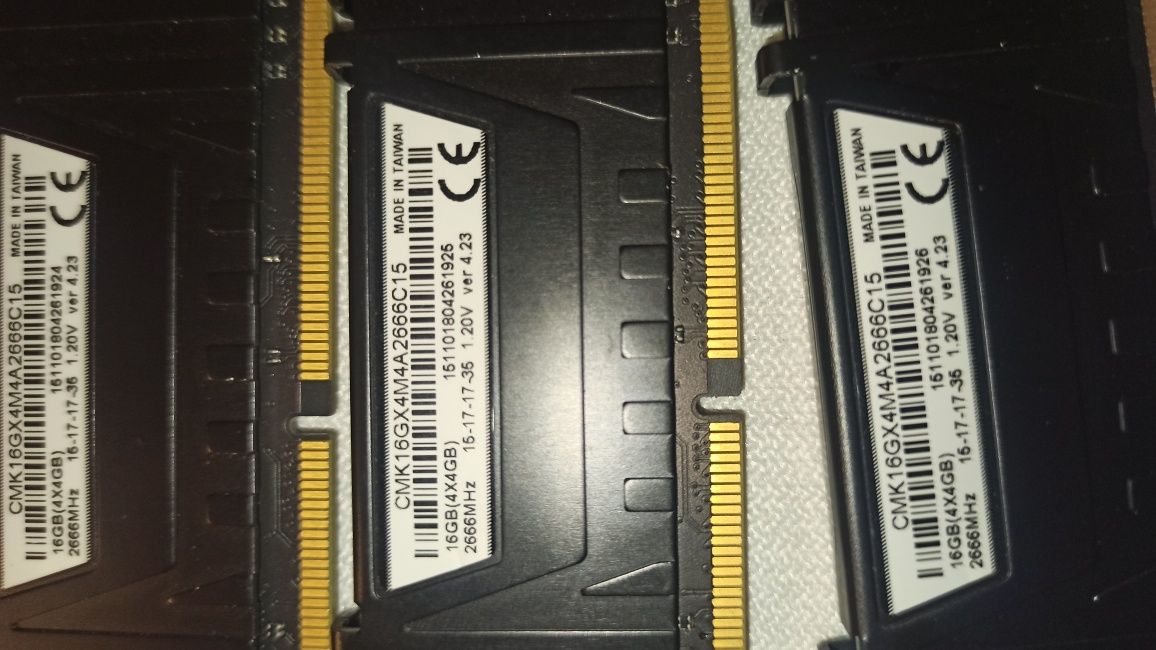 4 x 4gb 2666MHz DDR 4 Vengeance LPX
