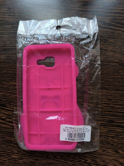 Nakładka etui Love Bear miś różowy do Samsung Galaxy A3 2016 A310