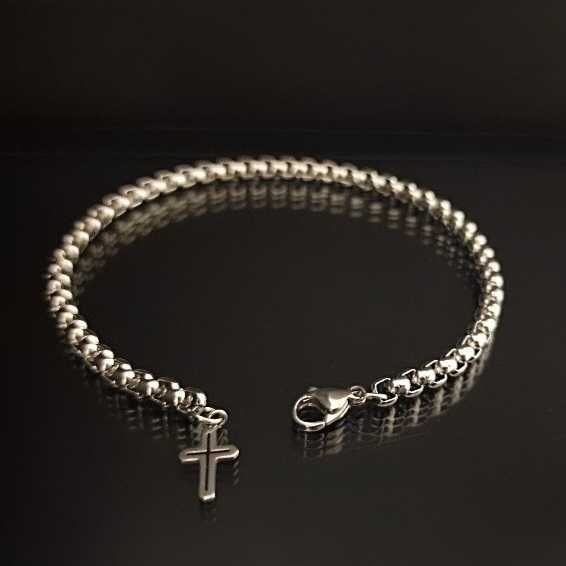 Pulseira bracelet homem mulher aço inoxidável cruz arvore vida asas