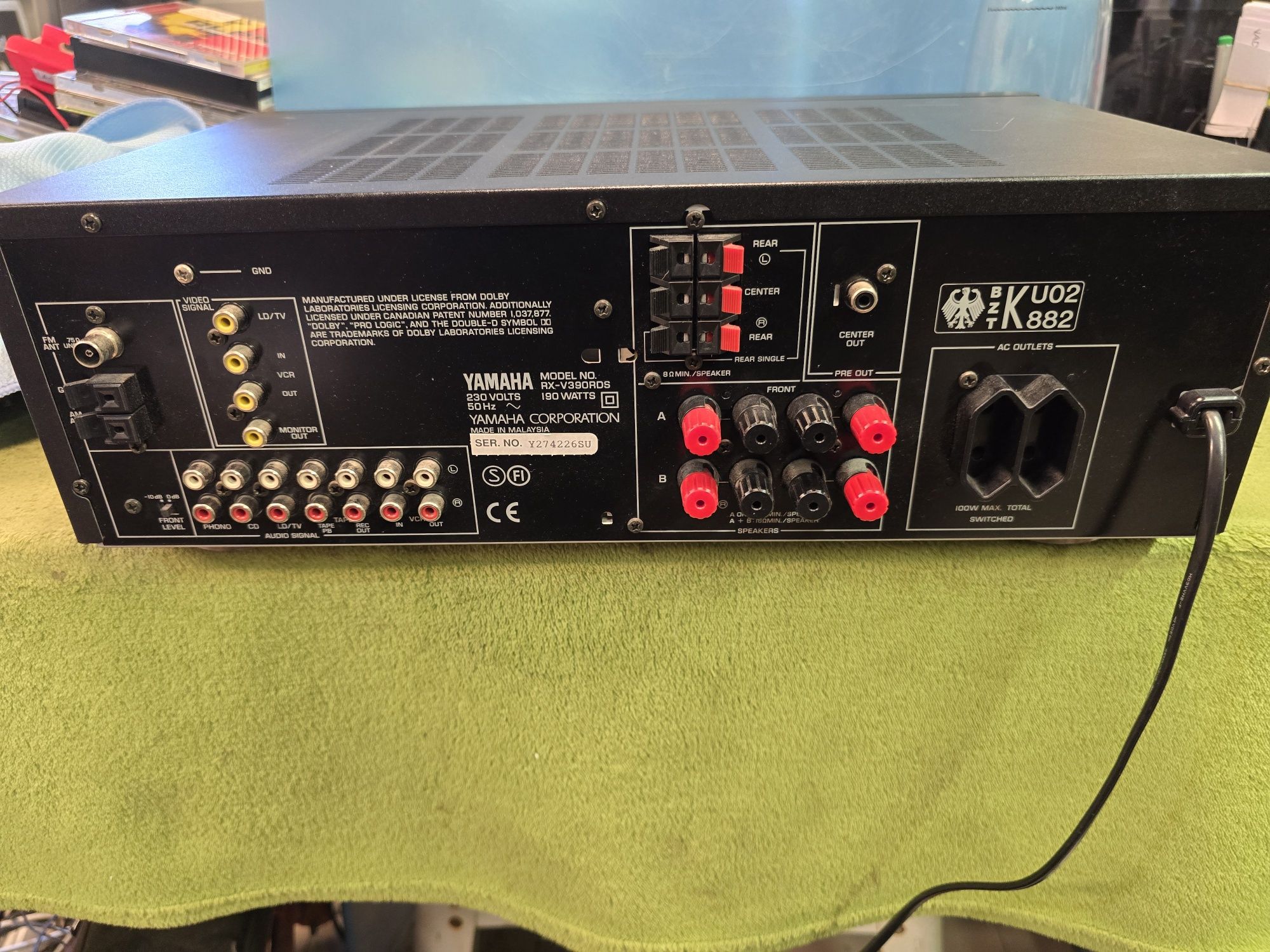 YAMAHA RX-V390 amplituner kina domowego 5.1.