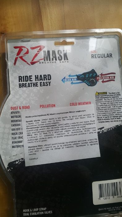 Maska antysmogowa przeciwpyłowa RZ Mask M2 Mesh Black wysoka jakość