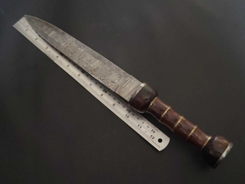 GLADIATOR DAMAST SZTYLET miecz gladius stal damasceńska 40cm