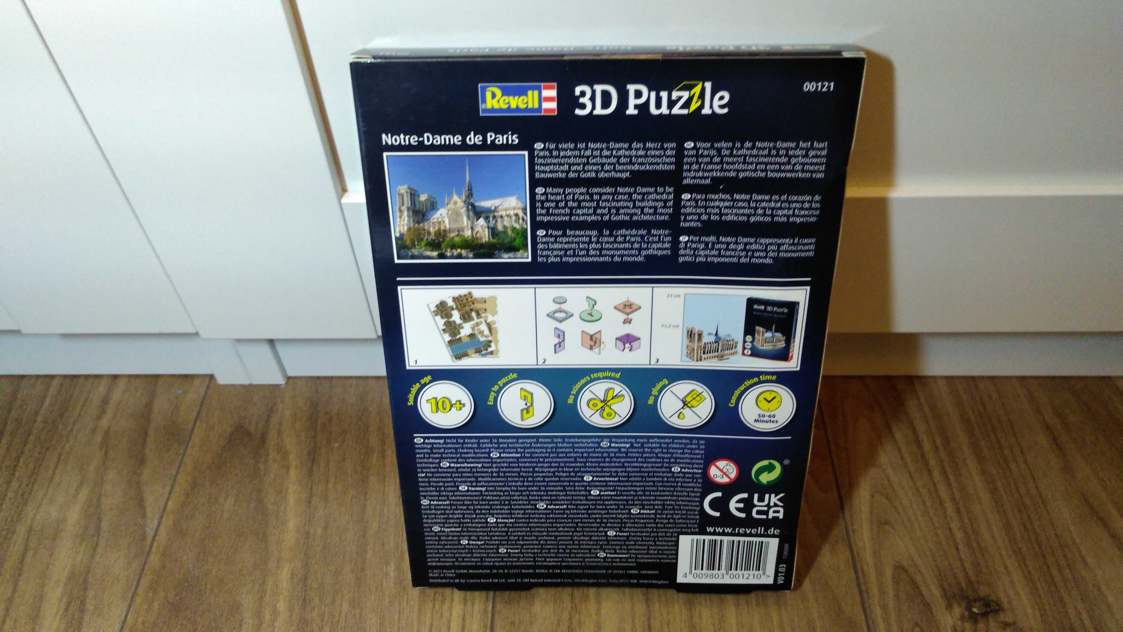 Puzzle 3D Revell Katedra Notre Dame 39 elem.