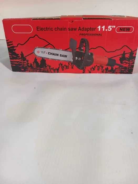 Piła łańcuchowa , adapter do szlifierki kątowej, model ze smarowaniem
