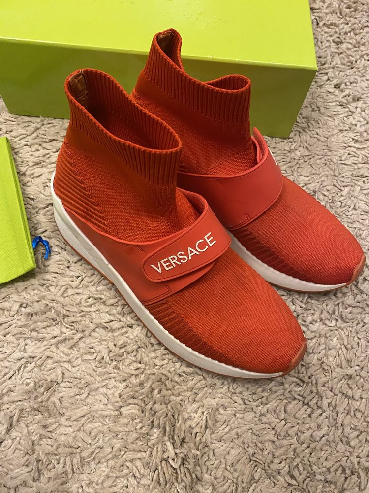 Versace Jeans buty sportowe ze skarpetą  38 koral Sneakers botki