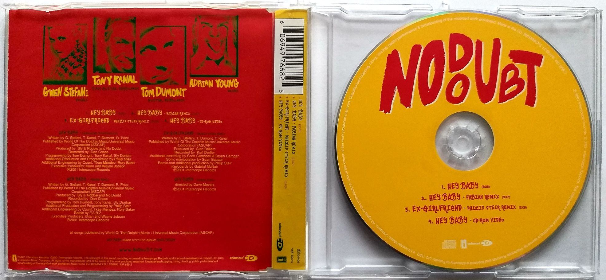 CDs No Doubt Hey Baby 2001r