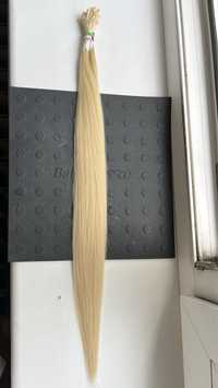 Натуральне волосся для загущення нарощення блонд
