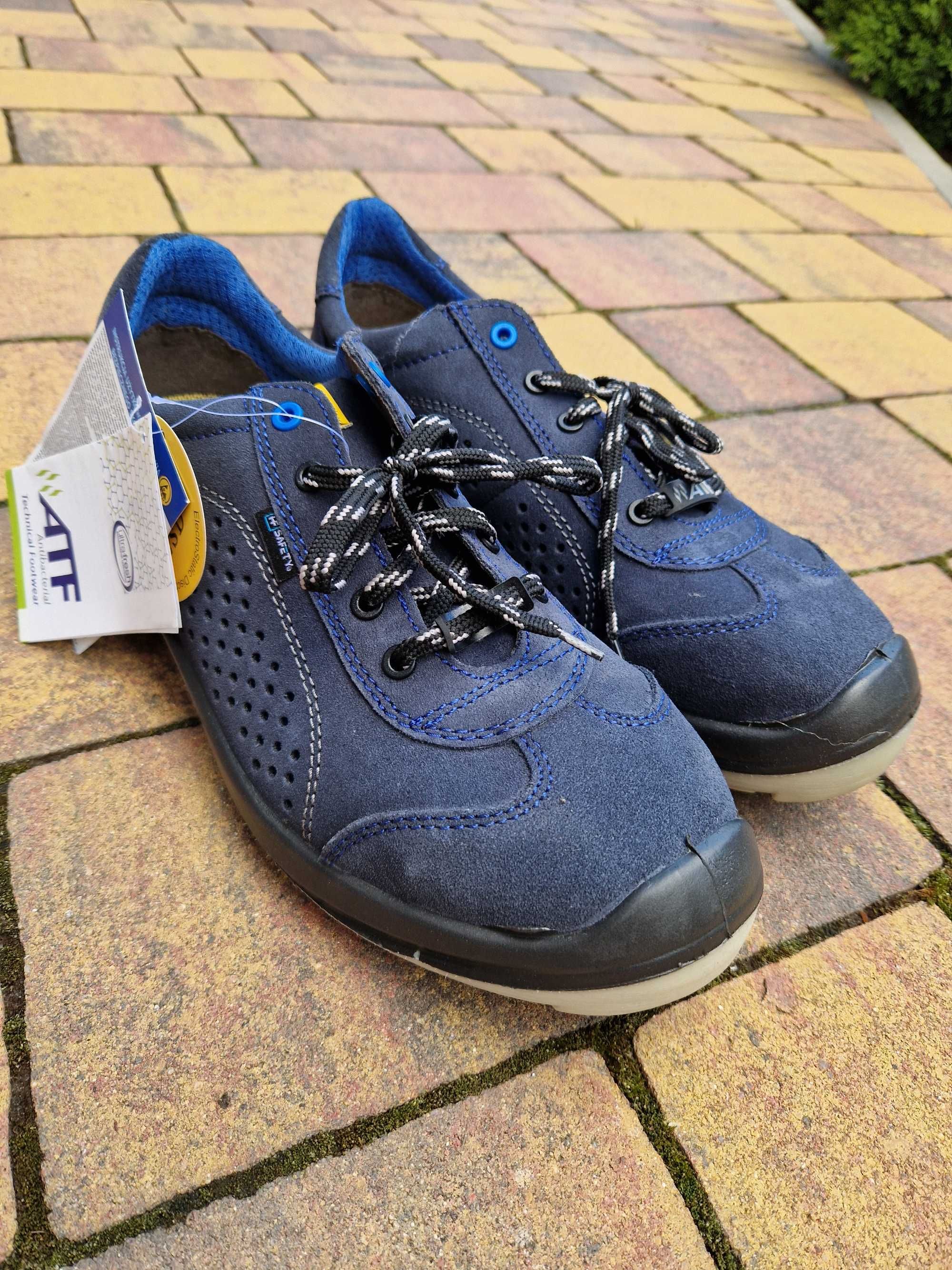 buty bezpieczne antypoślizgowe półbuty OPTIMO model S1P
