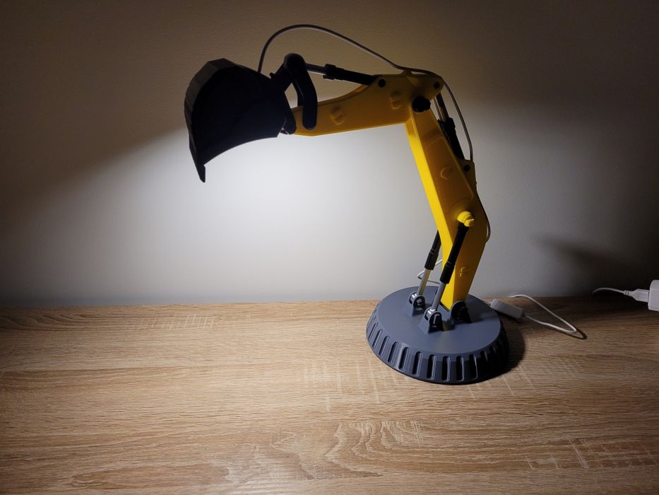 Lampka LED koparka ramię koparki na biurko
