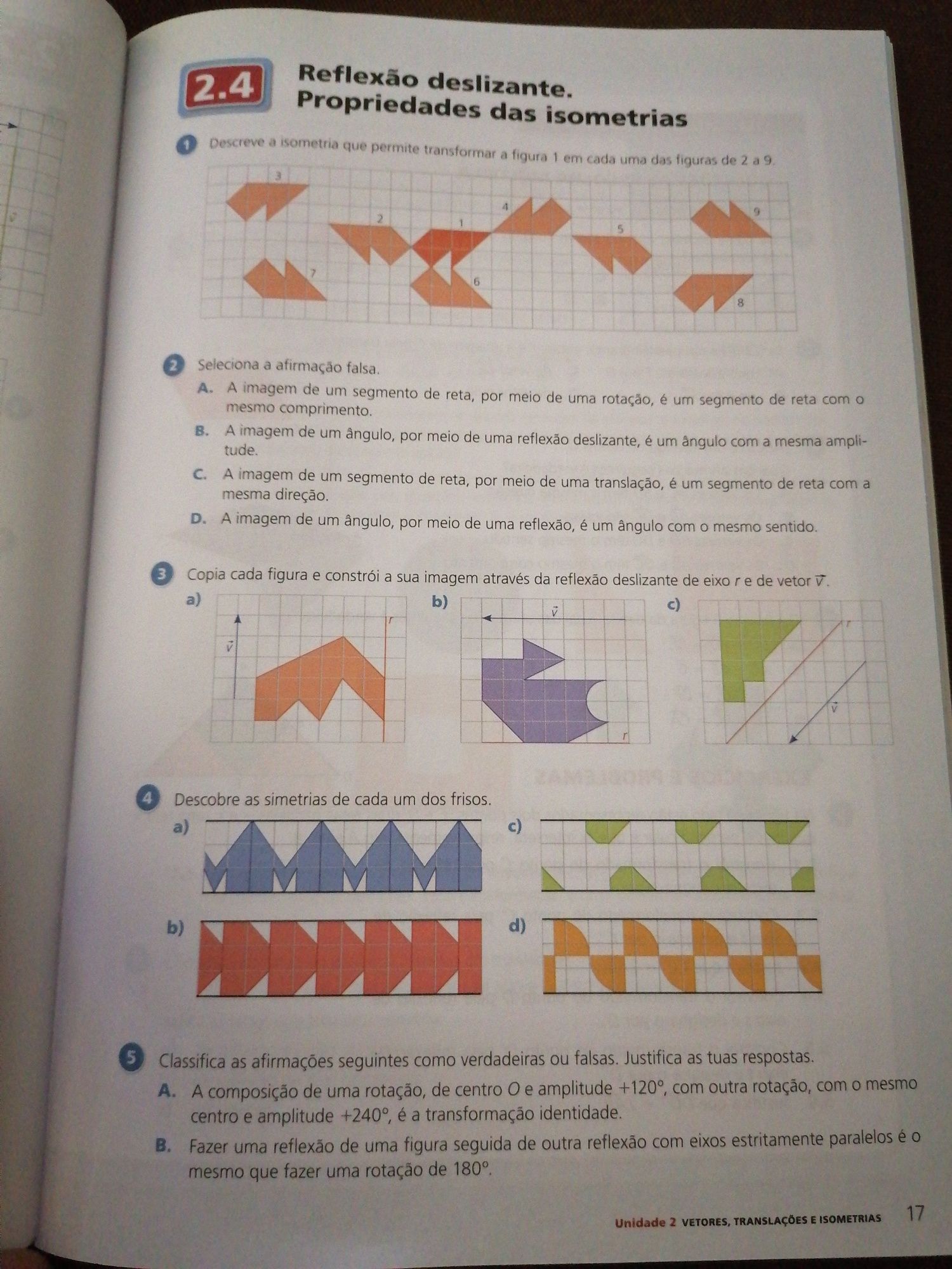 Caderno de atividades de Matemática para o 8 ano