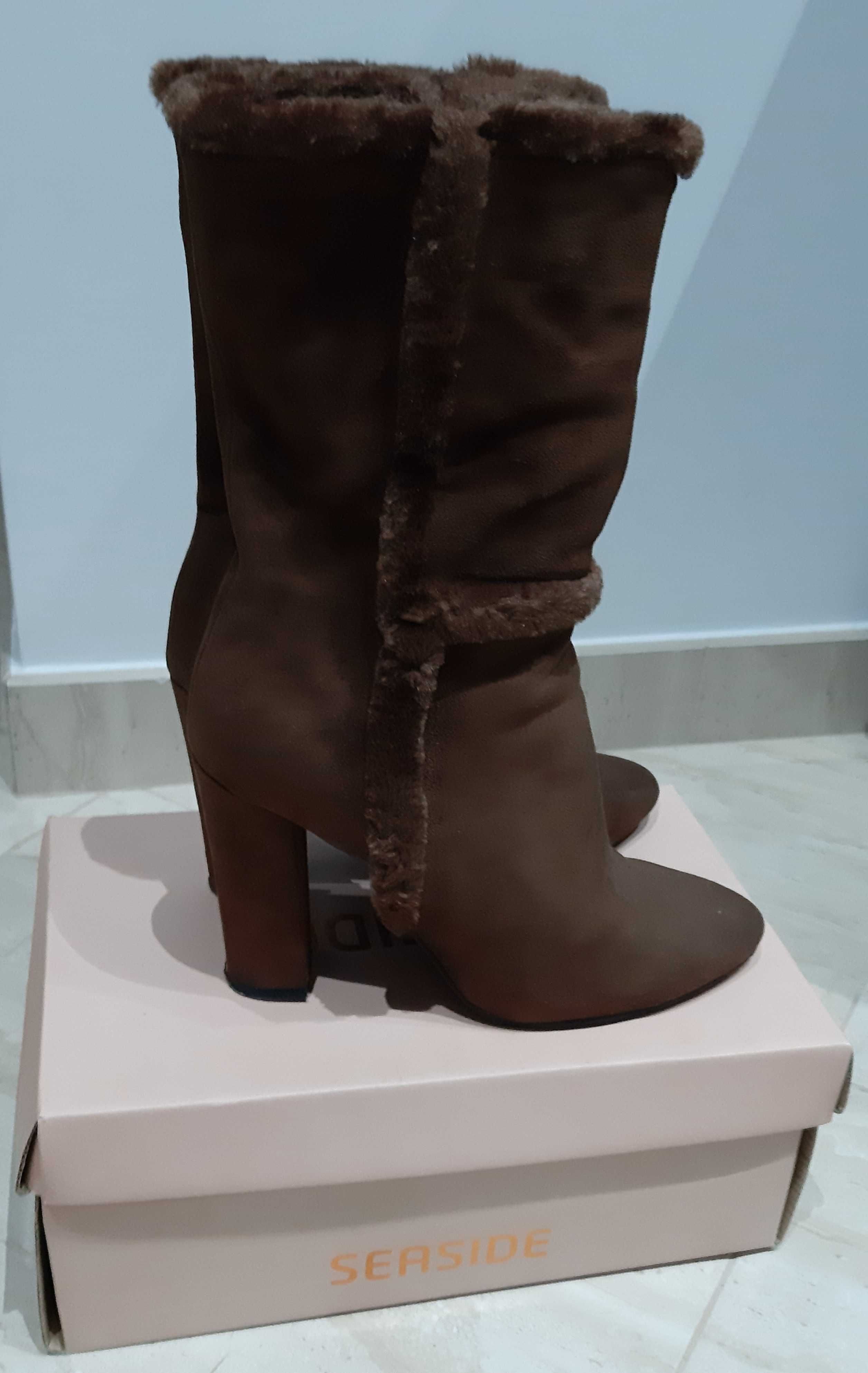 Botas de camurça, N°38