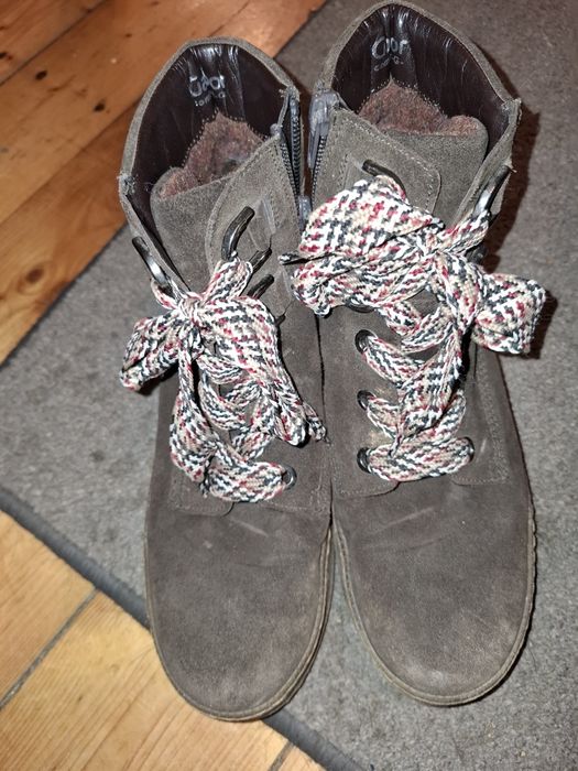 Gabor buty trzewiki trapery zamszowe, 39