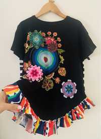 T-shirt tamanho 9-10 anos Desigual