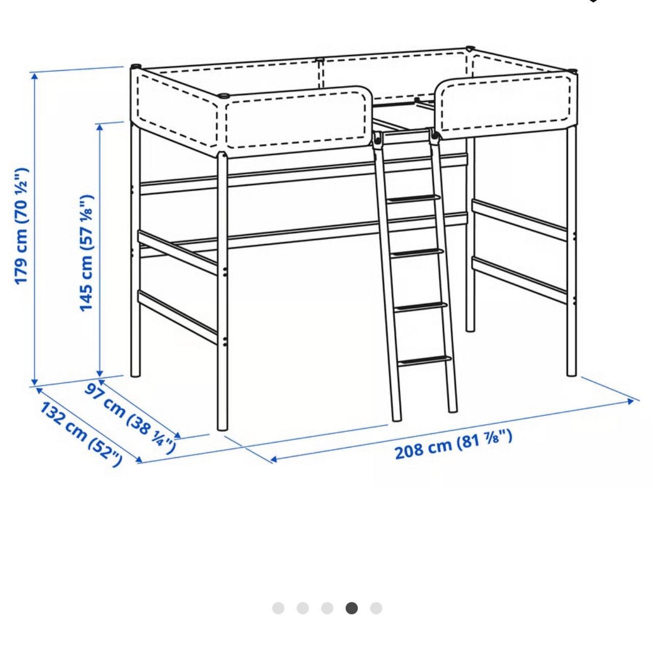 Cama infantil base alta