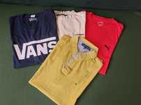 Koszulki męskie 4 szt Vans, Puma, Tommy Hilfiger, Diadora