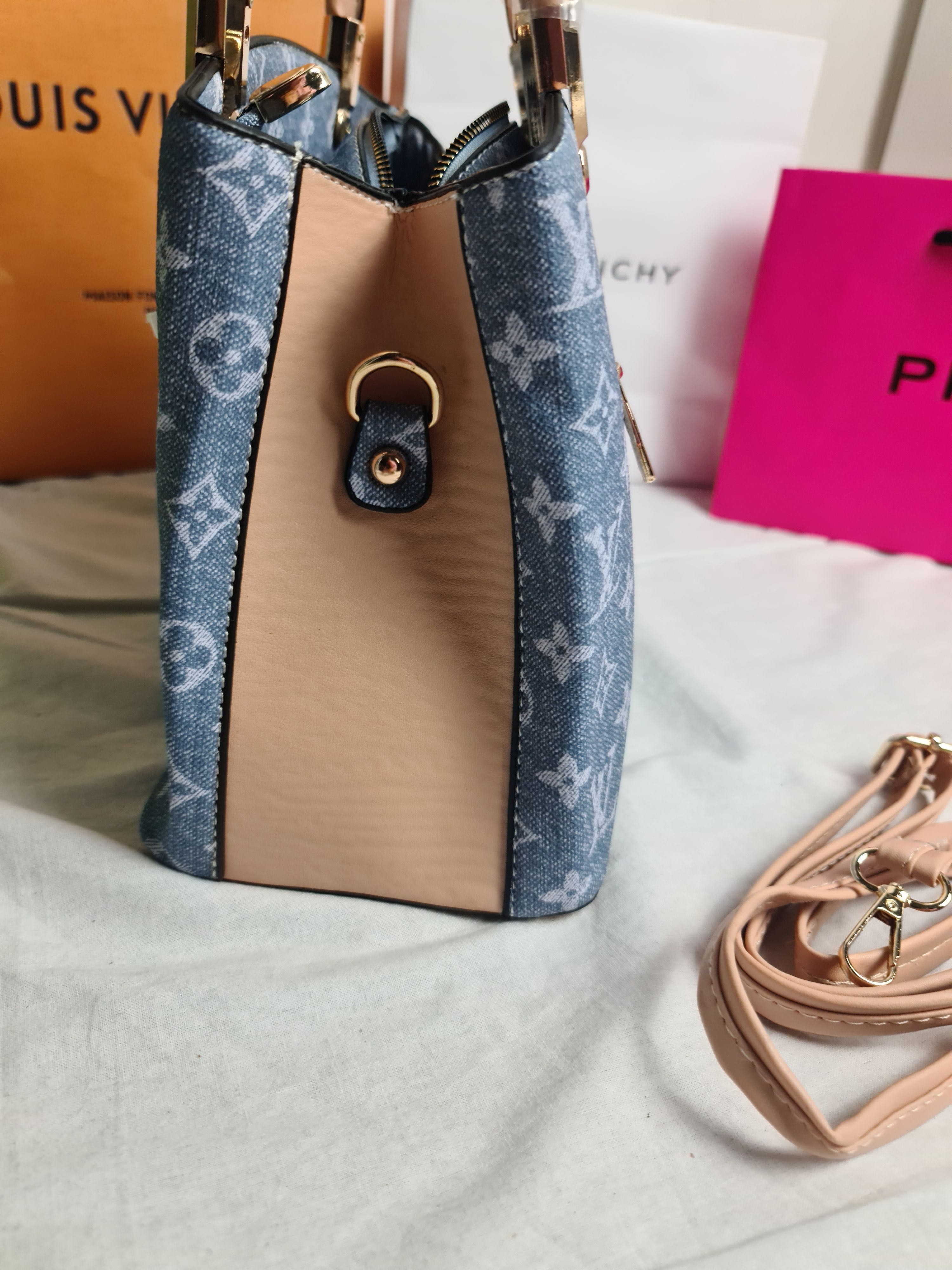 Torba dlugie raczki damska Louis Vuitton monogram LV jeans serduszko