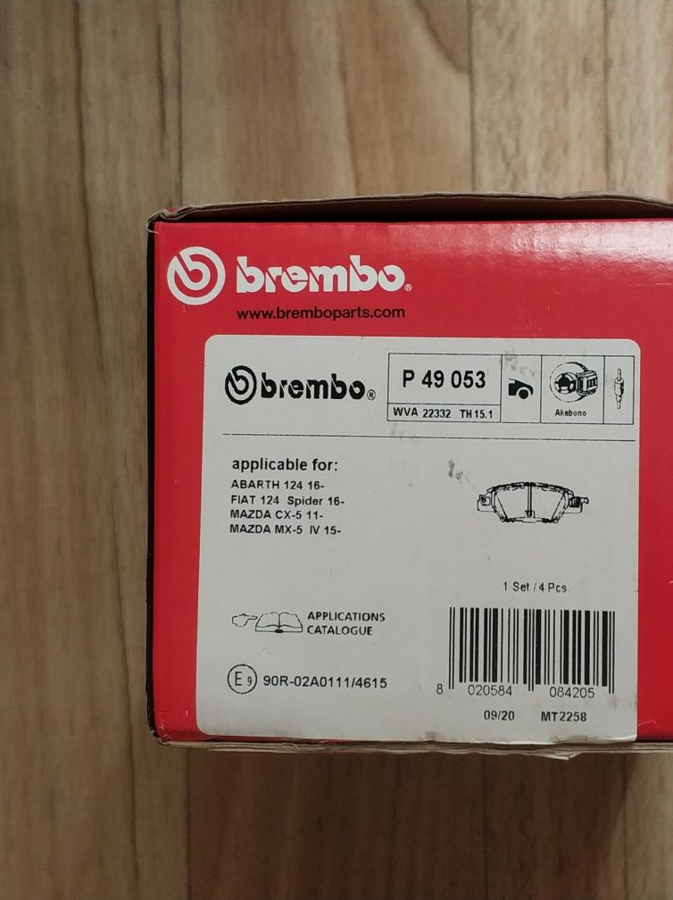 Гальмівні колодки Brembo P49053 Mazda CX5 2011-2023 KE GH KF