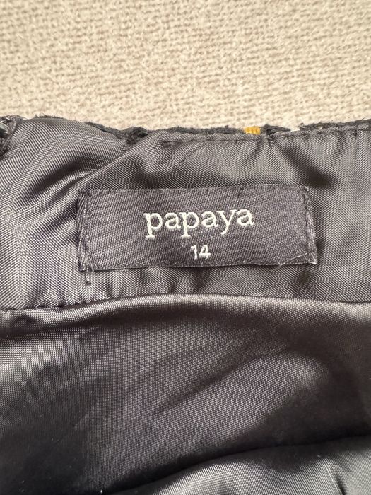 Papaya spódniczka kratka krata keatę 14 zima xl