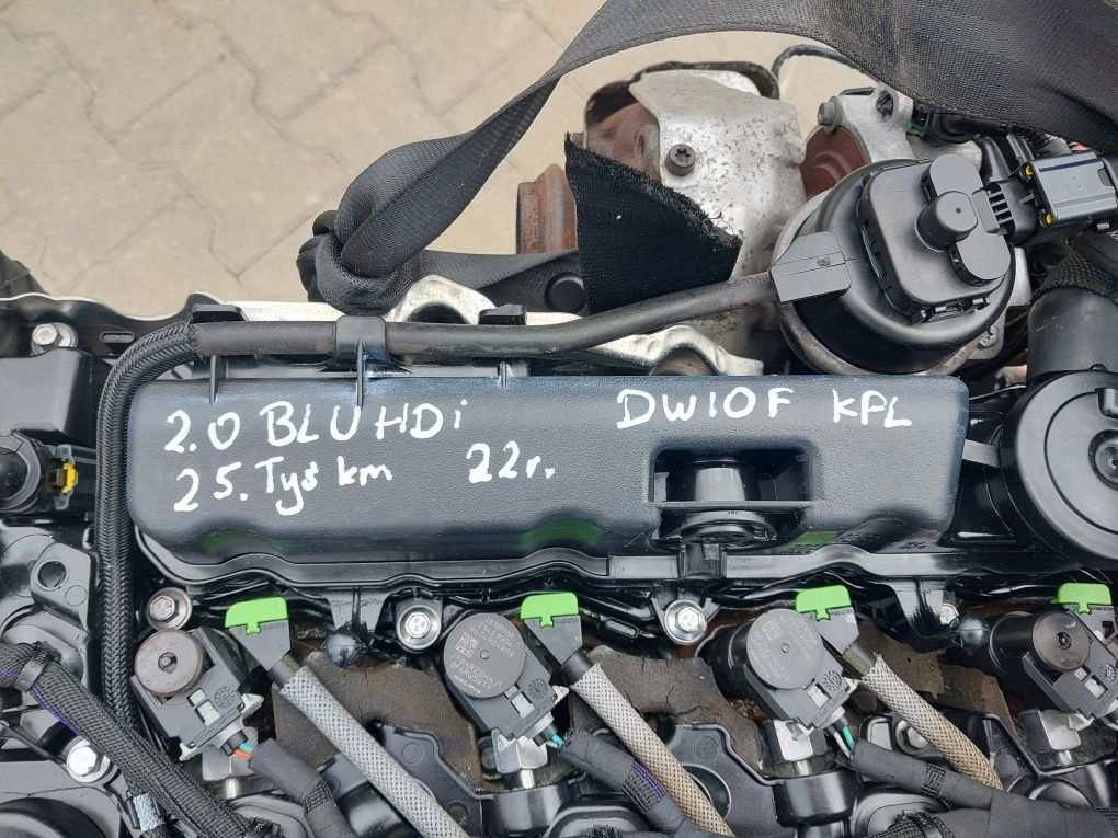 Silnik 2.0 BlueHdi DW10F 22.r 150/180 km Expert Jumpy Toyota 25.tyś km