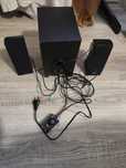 Głośniki komputerowe stereo 2.1 satelitki subwoofer