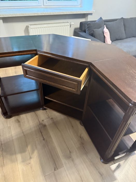 Drewniana narożna RTV