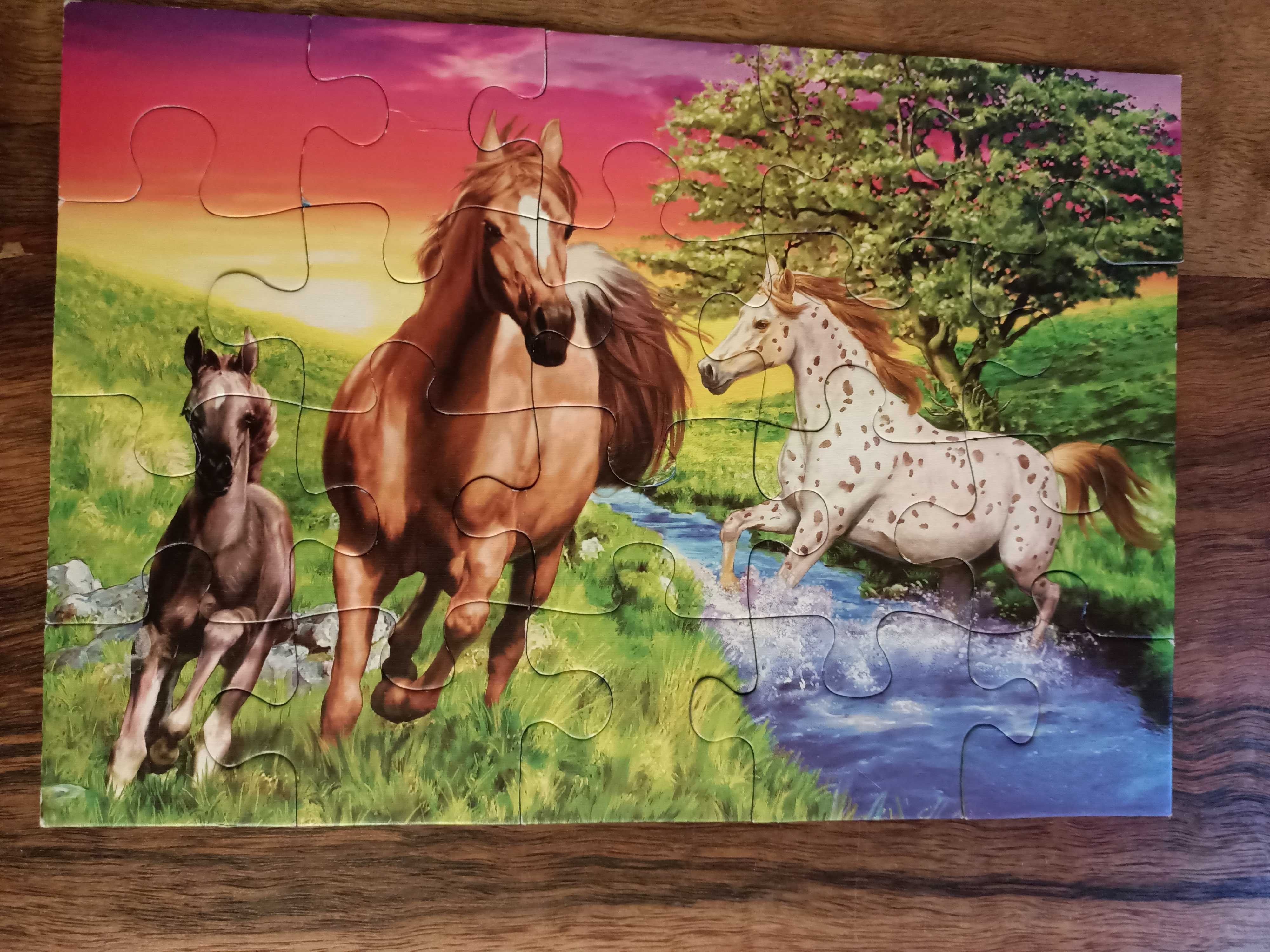 Puzzle konie 2x20 elementów Ravensburger