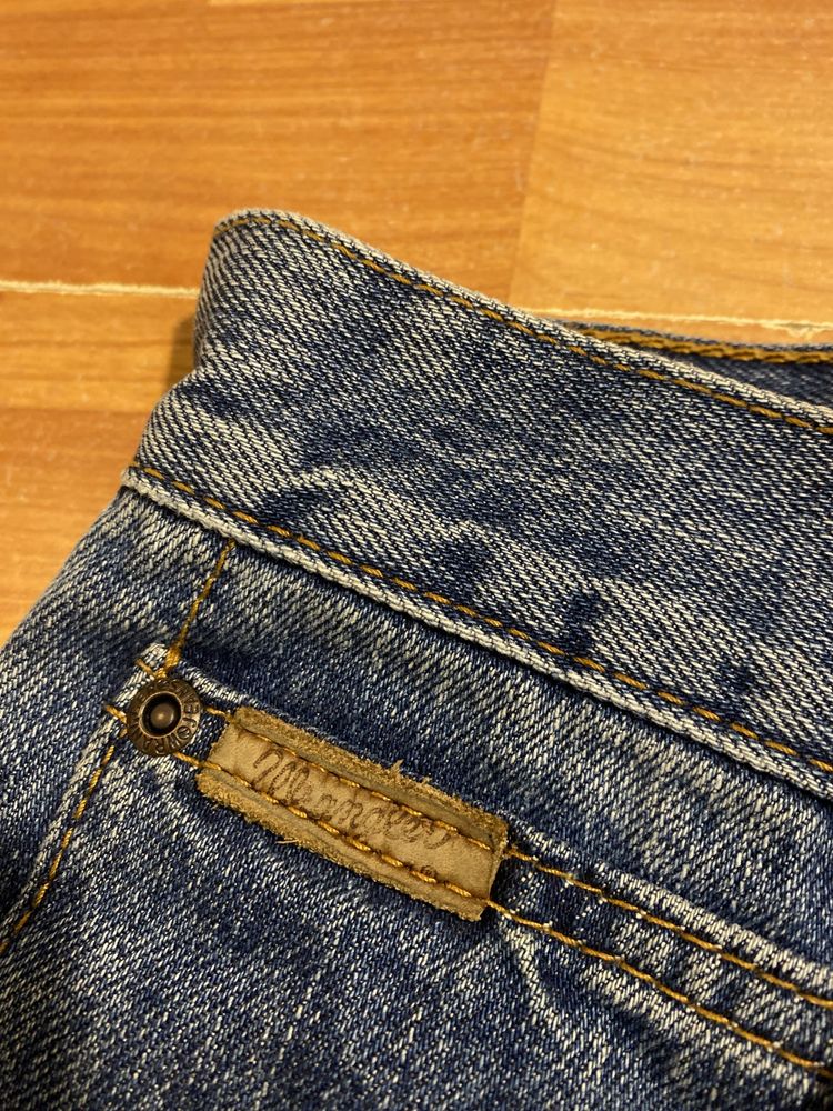(S-M) Синие джинсы WRANGLER сині джинси