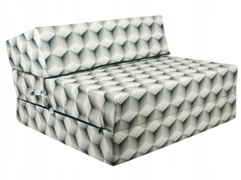 Fotel rozkładany pufa materac 90 cm dla gości dzieci (odbiór osobisty)