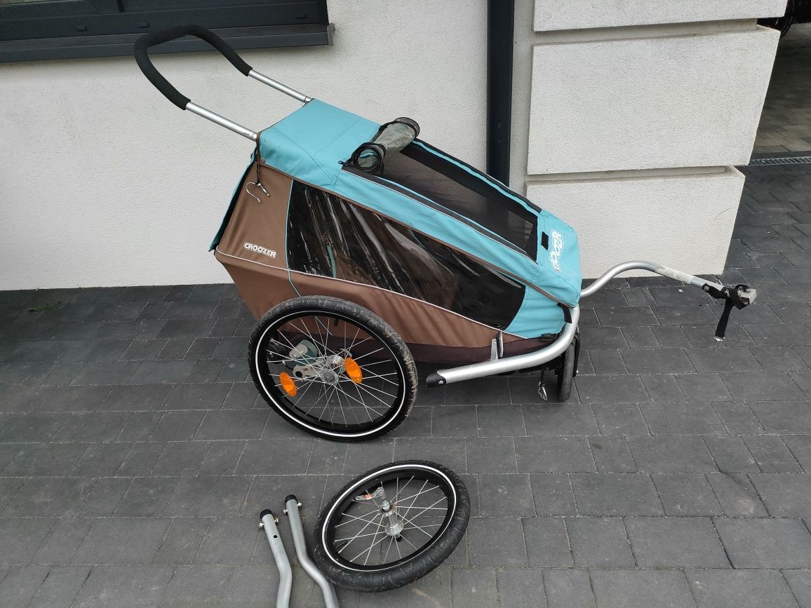 Przyczepka rowerowa Croozer 1 amortyzacja 3w1 riksza