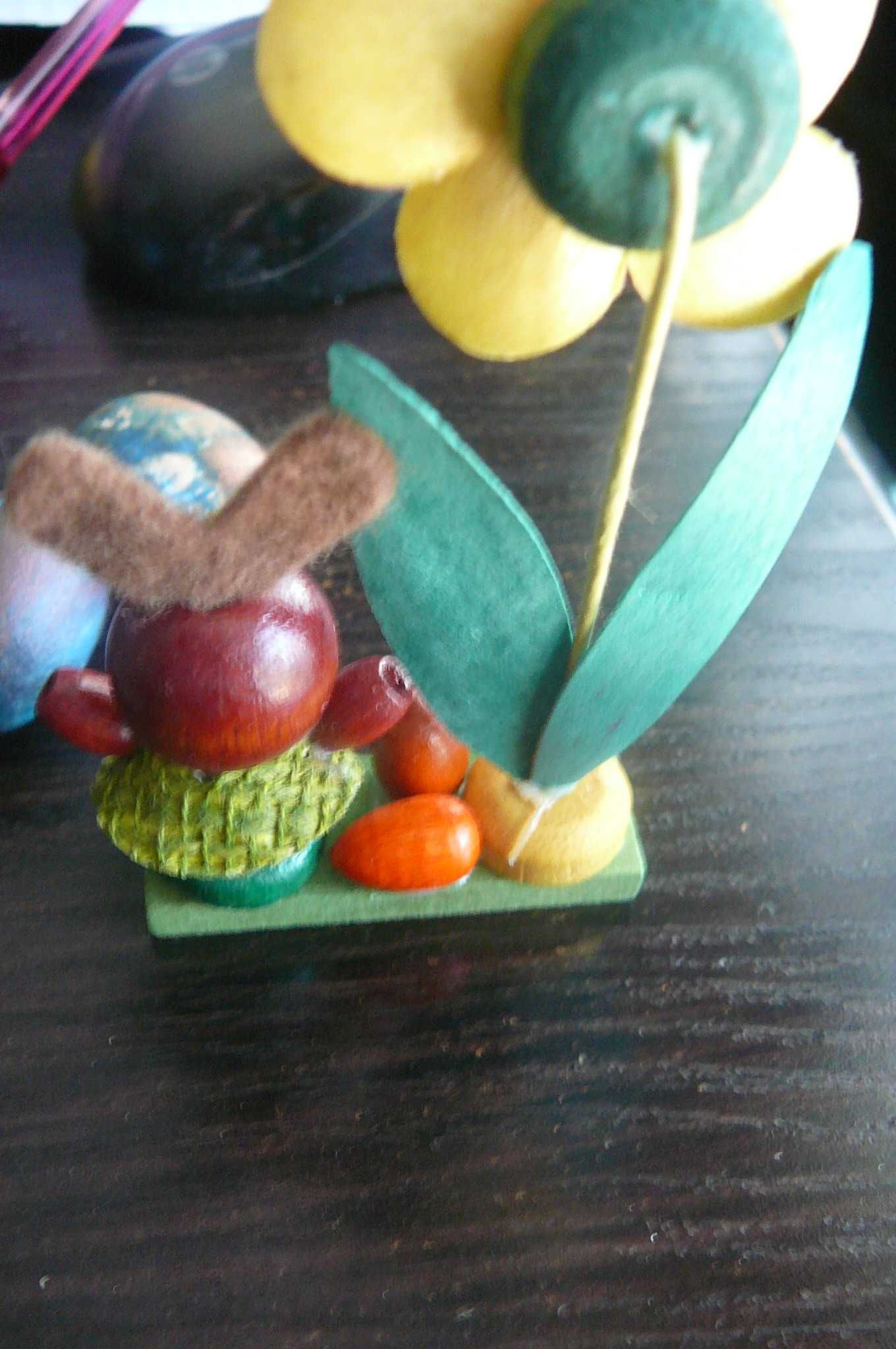 Para zajączków - zajączek home art  i PRL ozdoby  Wielkanocne