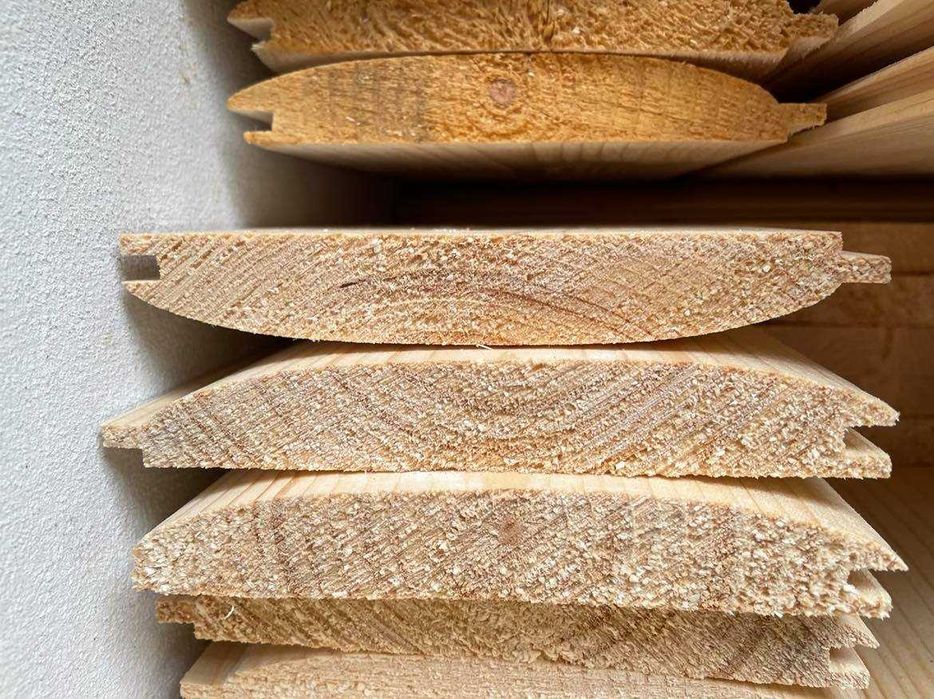 DESKI ELEWACYJNE Drewno Bal Płaskie Płazy Ściany Elewacje Budynki