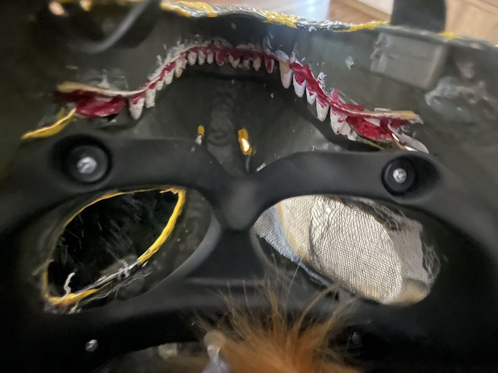 Dino maska furry fursuit mask
