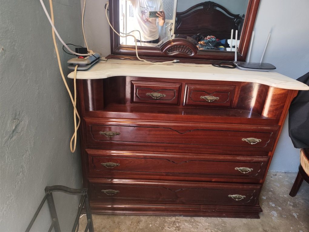Quarto casal com pedra mármore