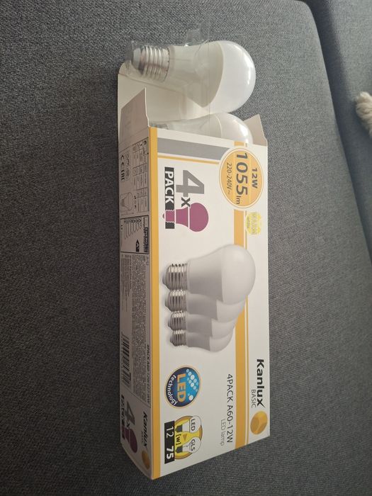 4 Żarówki Kanlux A60-12W  led lamp