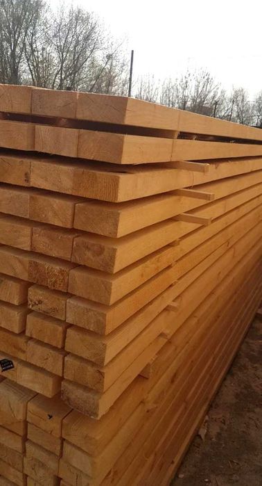 Брус, дошка та рейка обрізна, необрізна — продаж оптом