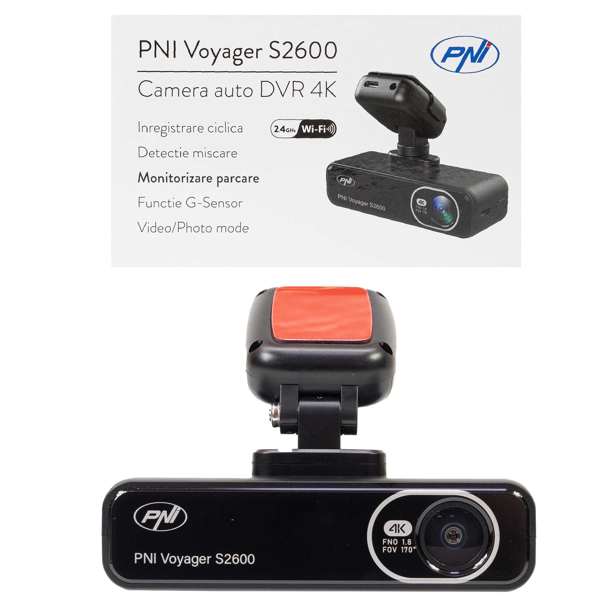 Kamera samochodowa rejestrator PNI S2600 WiFi 4K Ultra HD 12V/24V