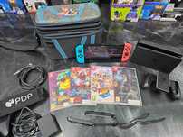 Konsola Nintendo Switch OLED + torba + 4 gry + Gwar 12mc SKLEP ZAMIANA