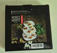 Patera MORITZ & MORITZ 3 poziomy 21,5 x 19 x 14,5 Biała Porcelana