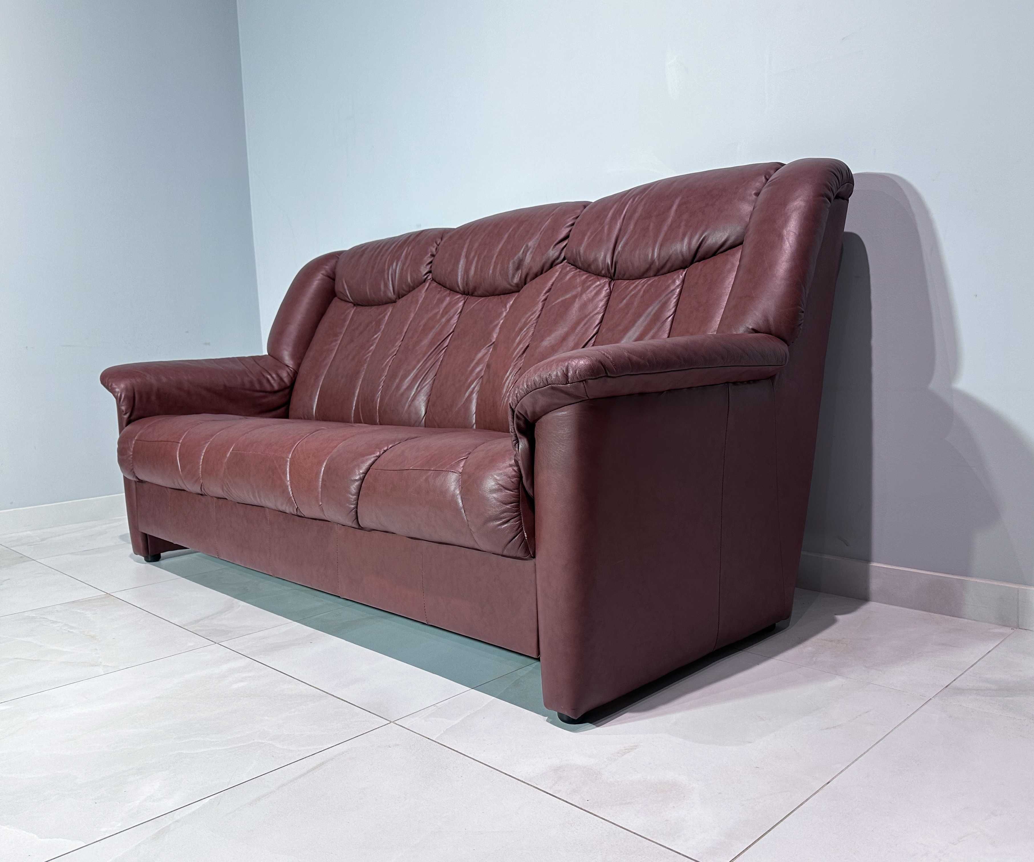Коричневий шкіряний диван трійка/шкіряні дивани/крісла/меблі з Європи