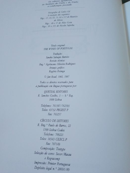 Vinhos de  Portugal-Jan Read Quetzal/CL-12EGuia Vinhos-Loiro10EDesde2E