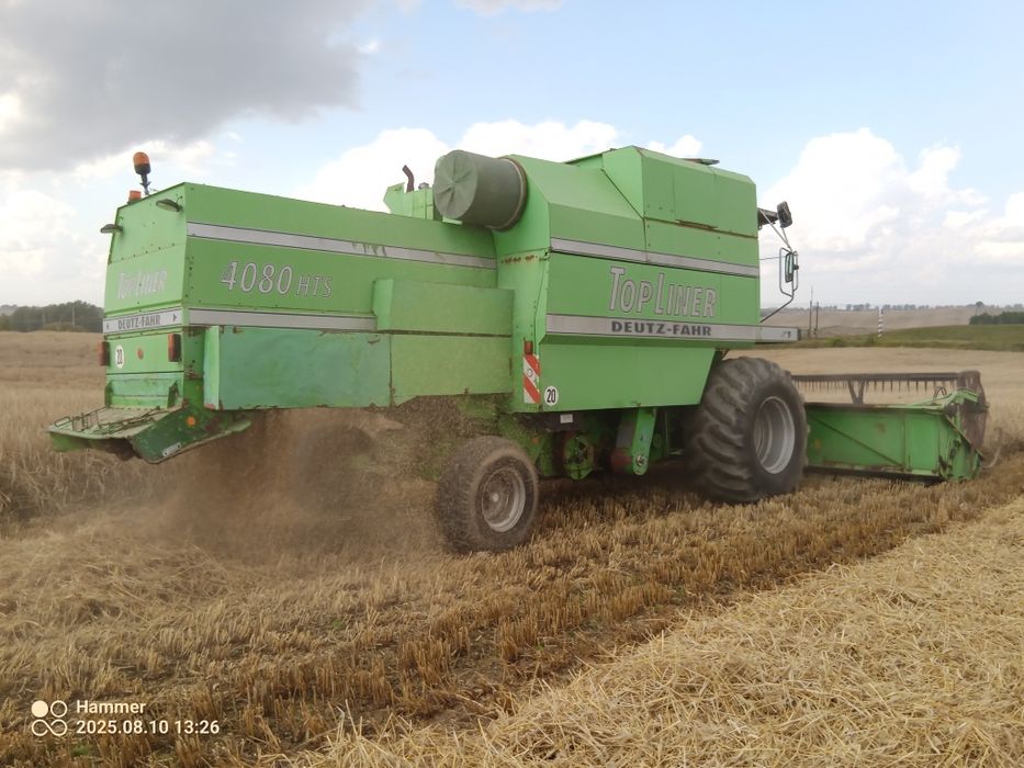 Kombajn deutz fahr 4080 hts klimatyzacja sieczkarnia poziomowany heder