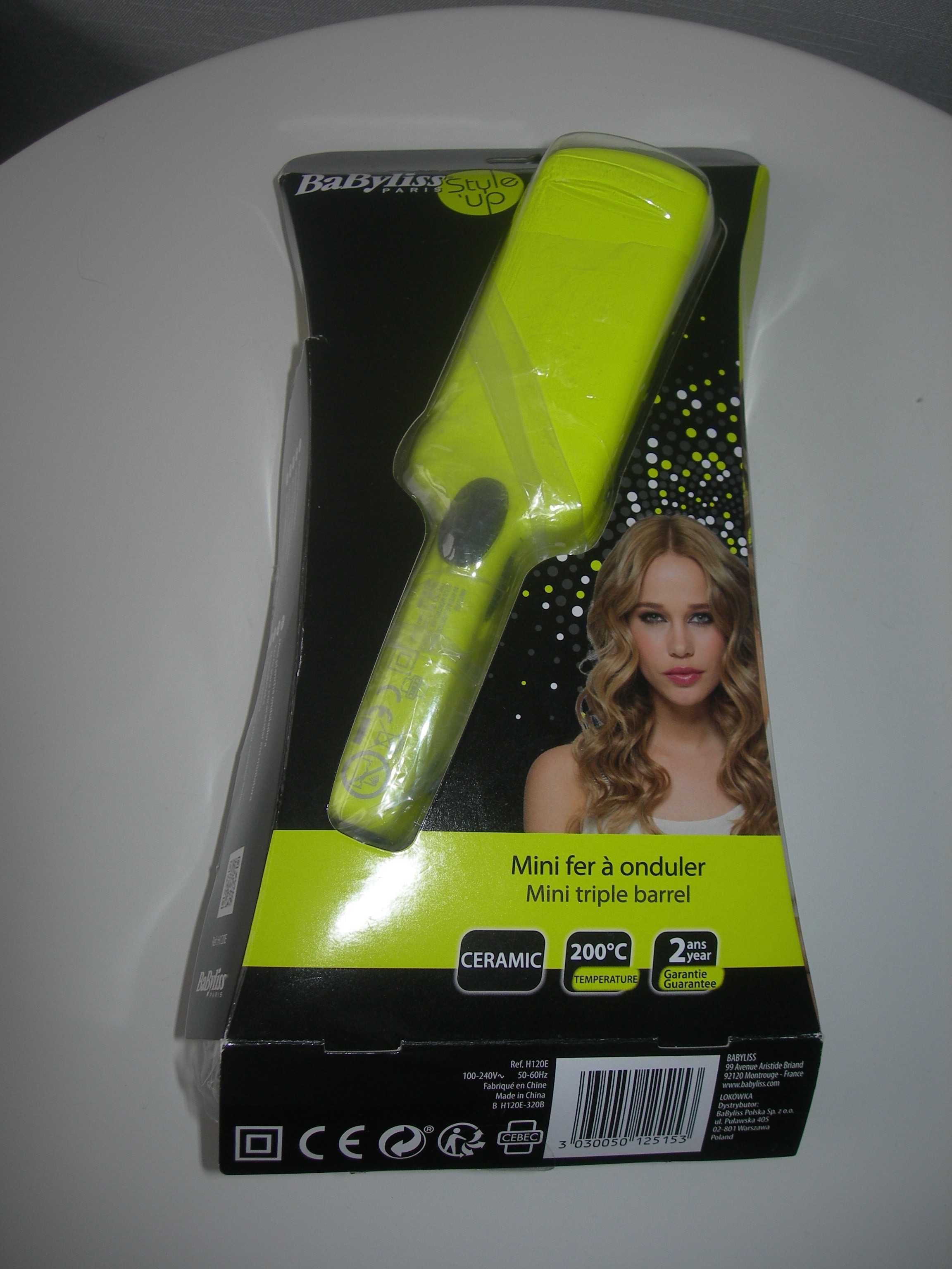 Щипцы для волос BABYLISS H120E Yellow mini, Франция, новые