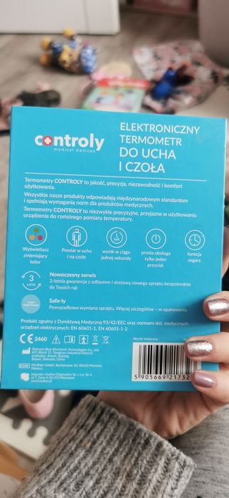 Termometr elektroniczny ucho i czoło